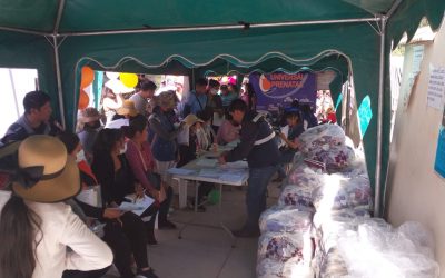 El Servicio de Desarrollo de las Empresas Públicas Productivas SEDEM a través de sus brigadas móviles, llegó al municipio de Sacaba del departamento de Cochabamba para realizar la entrega de paquetes del Subsidio Universal Prenatal por la Vida.