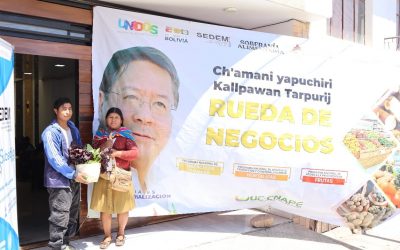 Éxito en la Primera Rueda de Negocios de Fortalecimiento entre los productores de Frutas, Hortalizas y Tubérculos y empresas proveedoras de los subsidios en Chuquisaca.